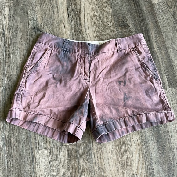 J. Crew Factory Women’s Purple Tie Dye Shorts, size 4 - Picture 1 of 7